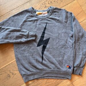 Aviator Nation Bolt Sweatshirt in Heather Grey XS
